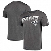 Los Angeles Rams Nike Sideline Line of Scrimmage Legend Performance T-Shirt Heathered Gray,baseball caps,new era cap wholesale,wholesale hats